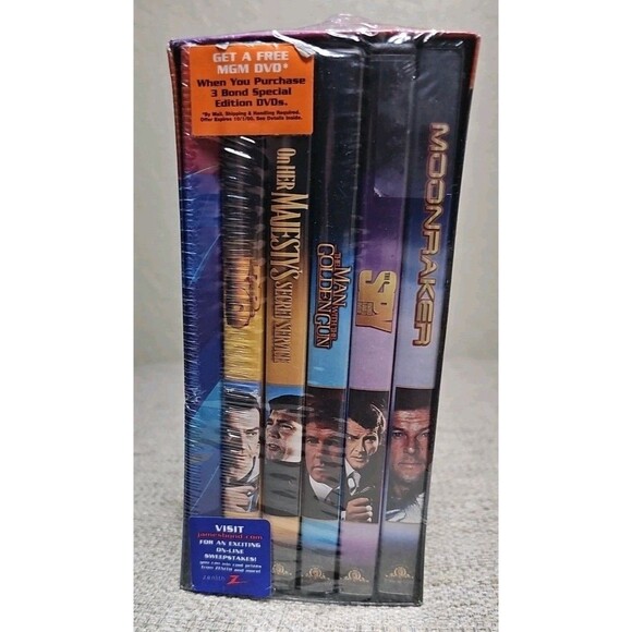 James Bond 007 Collection Vol 2 DVD Set - Dr. No Moonraker Spy Who Loved Me NEW - Picture 3 of 7